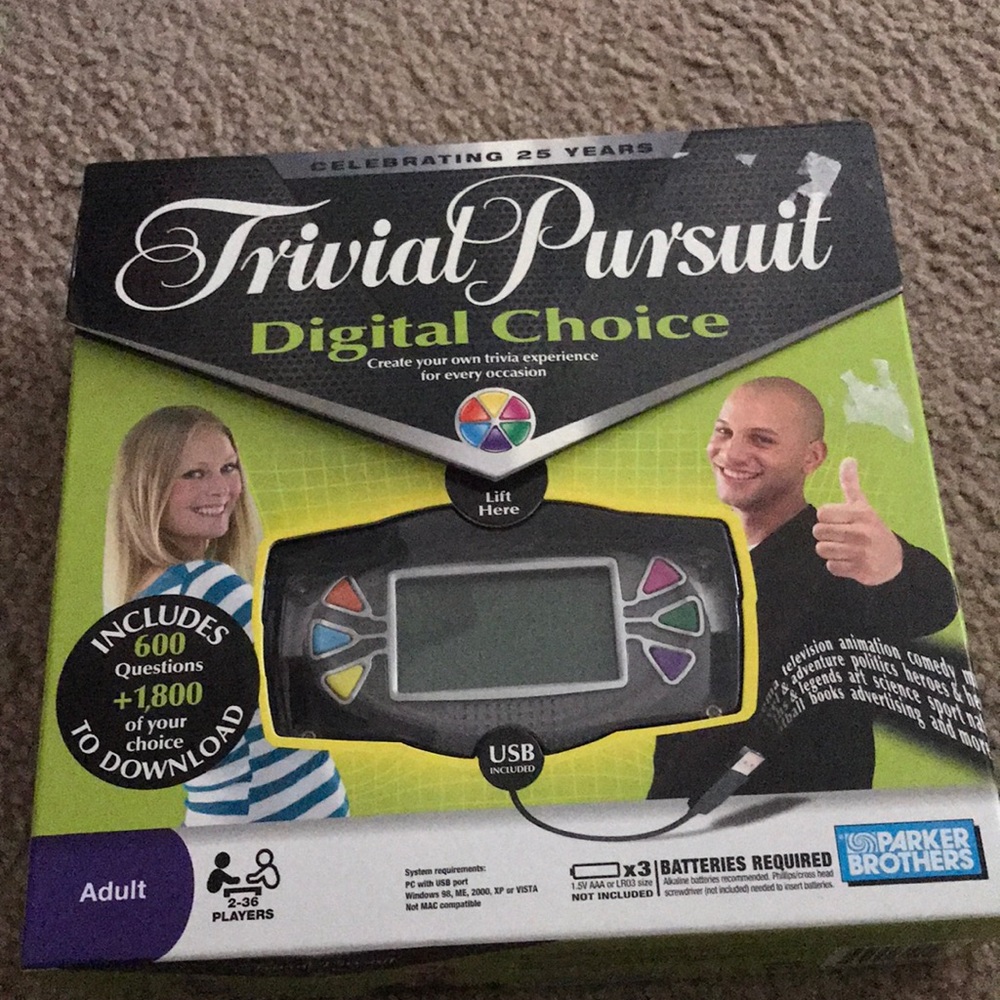 Parker Brothers Trivial Pursuit Digital Choice